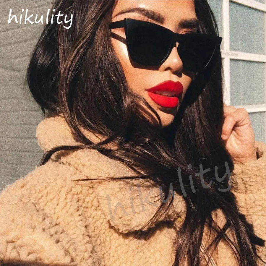 

Australia Style Vintage Cat Eye square Sunglasses for Women 2020 new Brand 90s Fashion black Sun Glasses Female gradient Shades