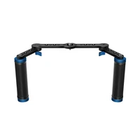 dual handle grip camera stabilizer three axis gimbal photography accessories support multi angle conversion