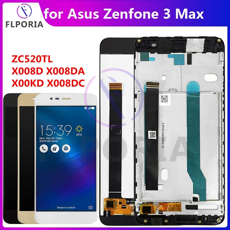 ЖК-дисплей с рамкой сенсорный экран дигитайзер в сборе для ASUS Zenfone Pegasus 3 ZC520TL X008D