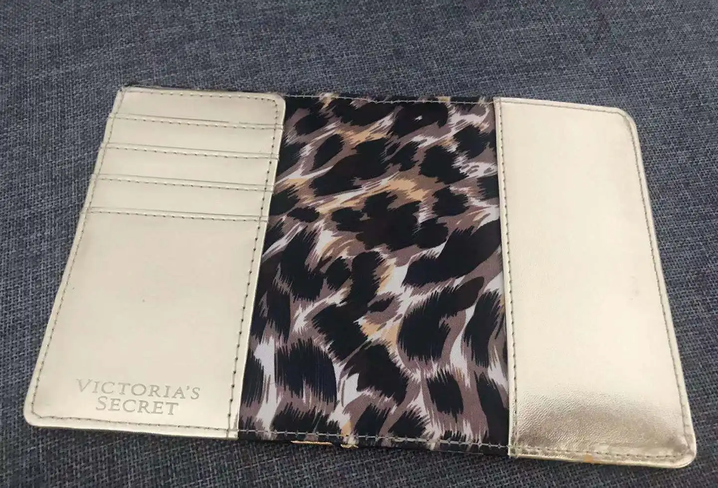 Кошелек для паспорта VS черный золотой блестящий кошелек с застежкой-молнией