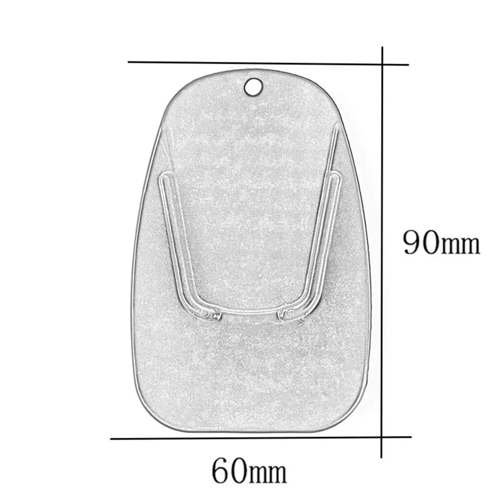 

Black Motorcycle Plastic Kickstand Side Kick Stand Pad Plate Base for YAMAHA For Honda Universal Motorbike Parking