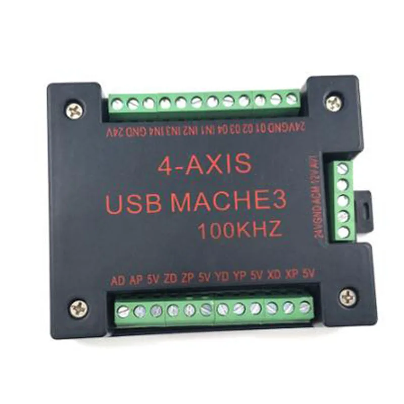 

CNC USB MACH3 100Khz Breakout Board 4 Axis Interface Driver Motion Controller