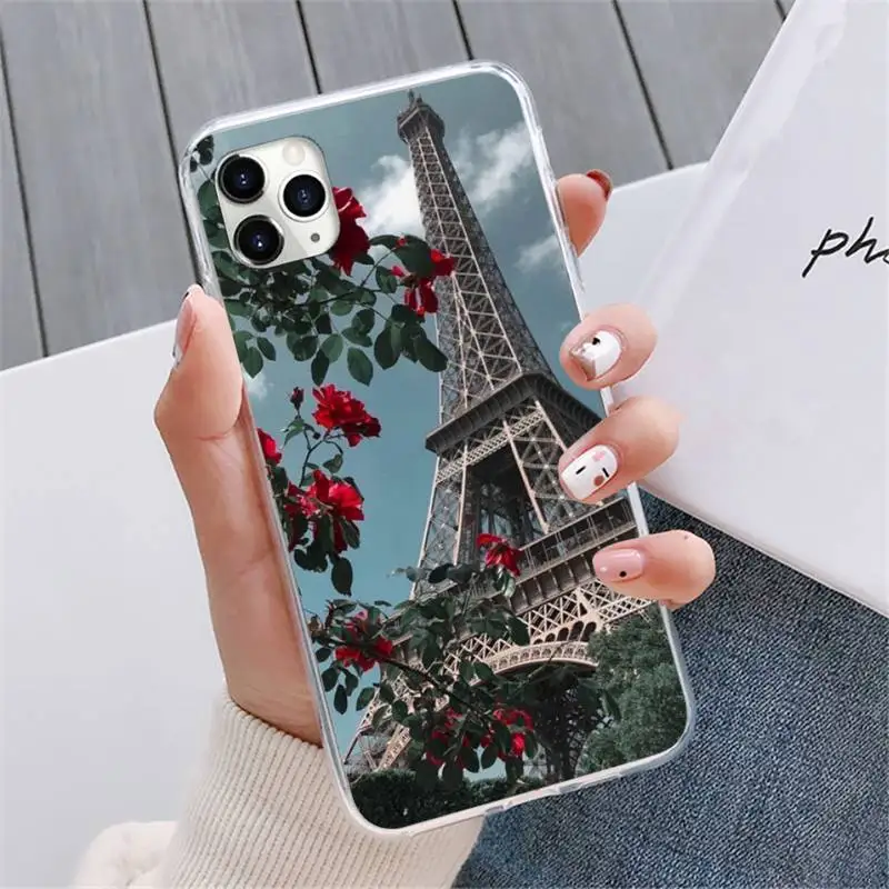 

Romantic Paris Eiffel Tower Phone Case For iphone 12 5 5s 5c se 6 6s 7 8 plus x xs xr 11 pro max mini
