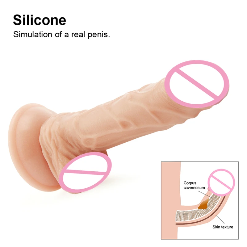 1:1 фальшивый пениса портативное зарядное устройство с присоской и Секс игрушки