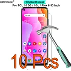 10 шт.лот для TCL 10 5G  10L  Plex  Lite твердость 9H 2.5D ультратонкая закаленная стеклянная пленка защита для экрана