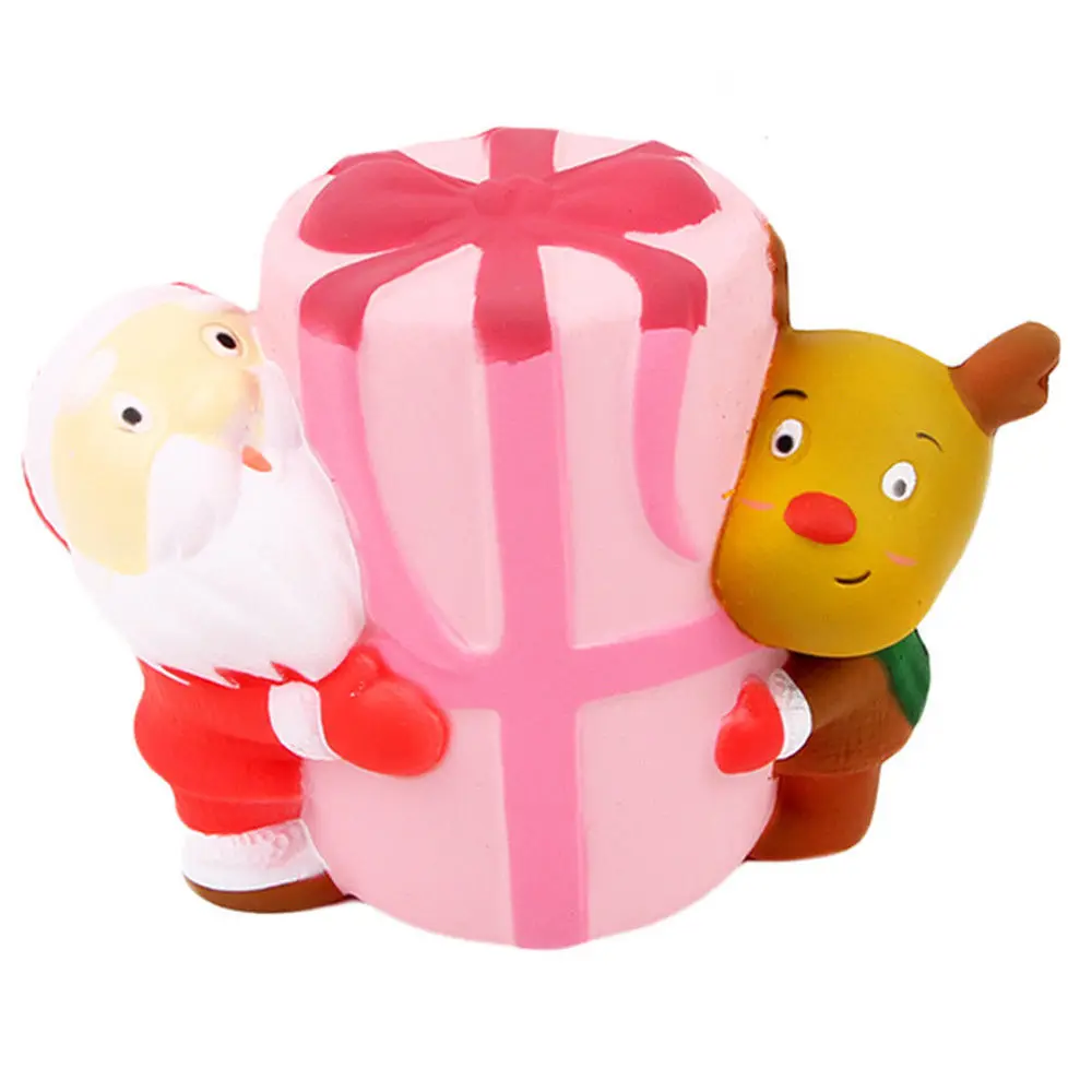 20220 Счастливого Рождества Санта эльф Jumbo медленно поднимающийся Squishy Дети