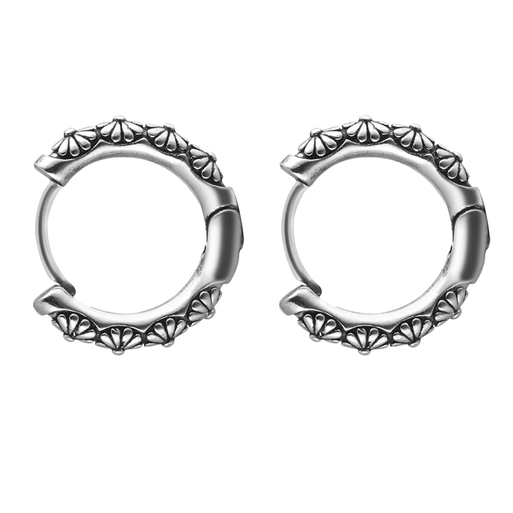 

1 Pair Personality Dangler Punk Earrings Openable Ear Stubs Hip Hop Ear Jewelry