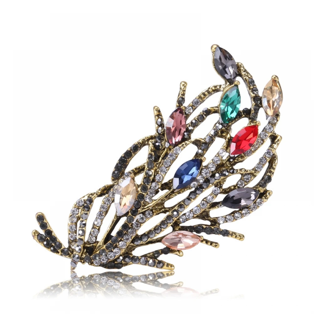 Женское свадебное платье броши на воротник цветок циркон стразы бутоньерка