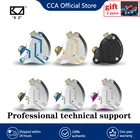 Наушники-вкладыши KZ ZS10 Pro Наушники золотистого цвета 4BA + 1DD гибридные с 10 драйверами