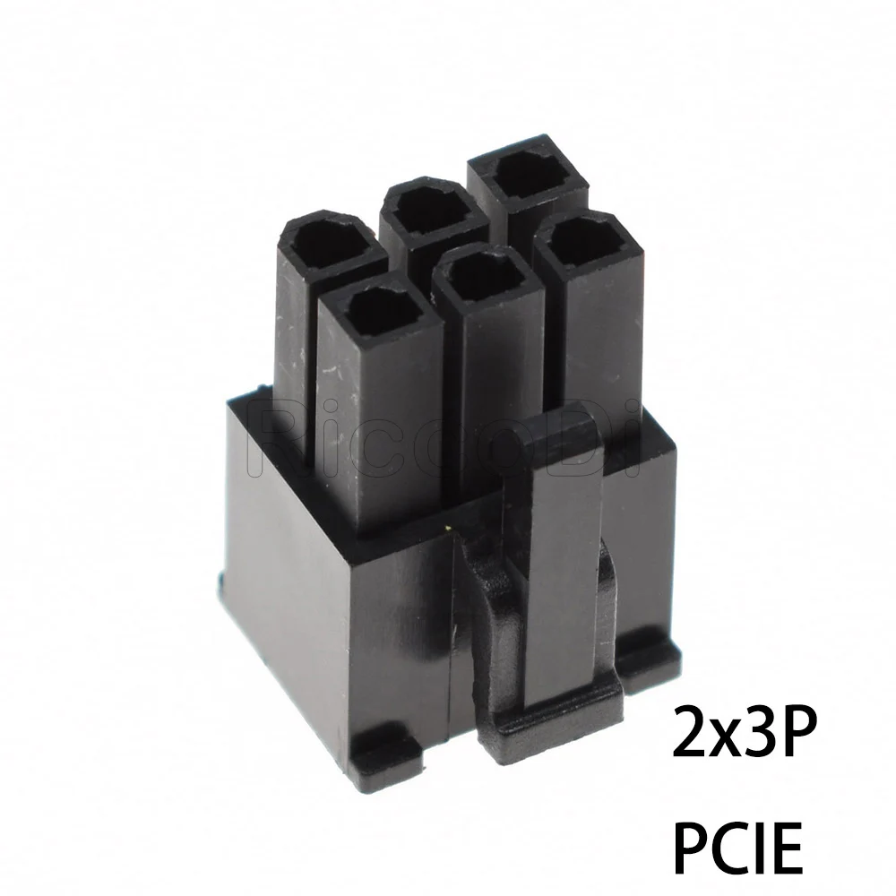 Хорошее качество 10 шт. черный 6 контактный разъем PCI E female Molex 4 2 мм 5559 GPU|connector