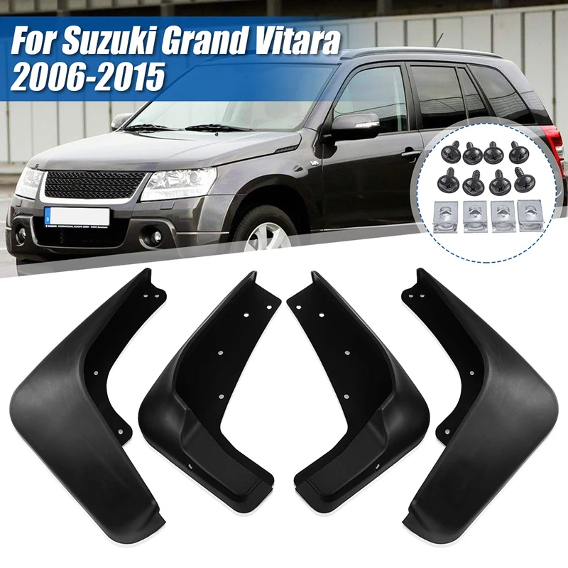

Car Mud Flaps for Suzuki Grand Vitara 2006-2015 Mudguards Mudflaps Splash Guards Fender