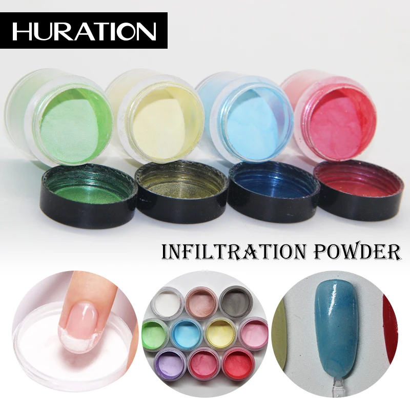 Huration 18 г цветной акриловый гель Lnfiltration Порошковые блестки для ногтей порошок