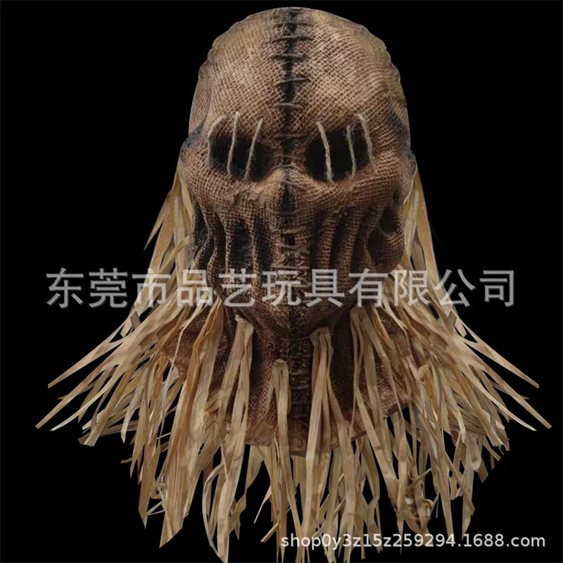 Пугал на Хэллоуин яркая маска накладка голову с перчатками шляпа костюм головной