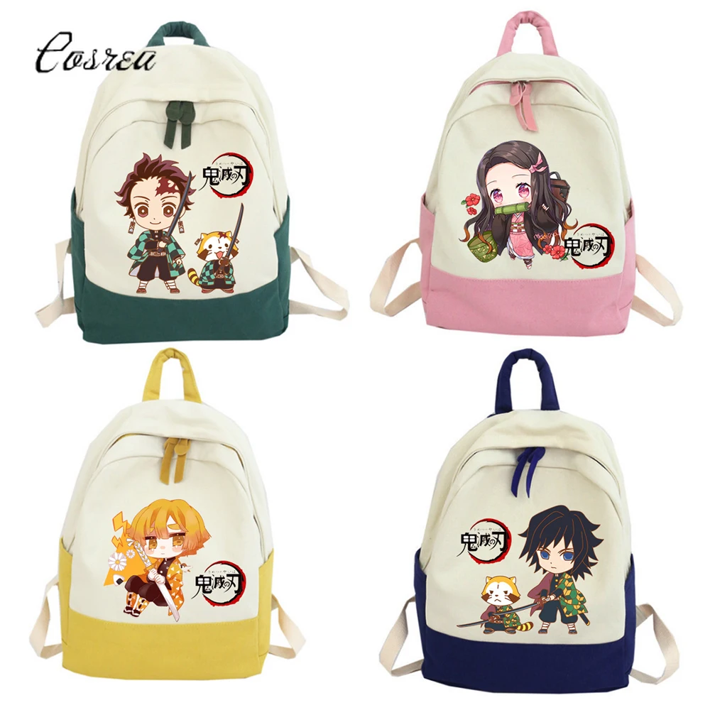 Аниме Косплей демона Slayer Kimetsu no Yaiba Kamado Tanjirou сумка для мальчиков и девочек