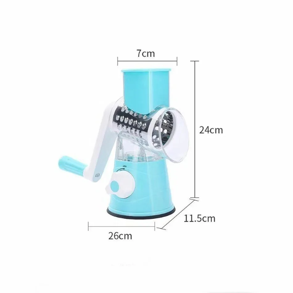 Многофункциональный измельчитель овощей с ручным заводом вращающаяся терка