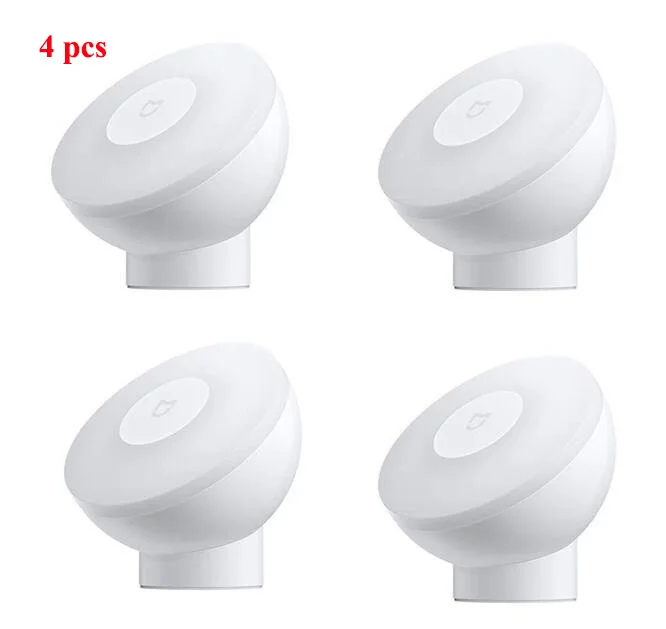 1pcs Xiaomi Mijia светодиодный индукционный ночной светильник 2 лампы регулируемая яркость инфракрасный умный датчик человеческого тела с магнитной основой - Цвет: 1pcs