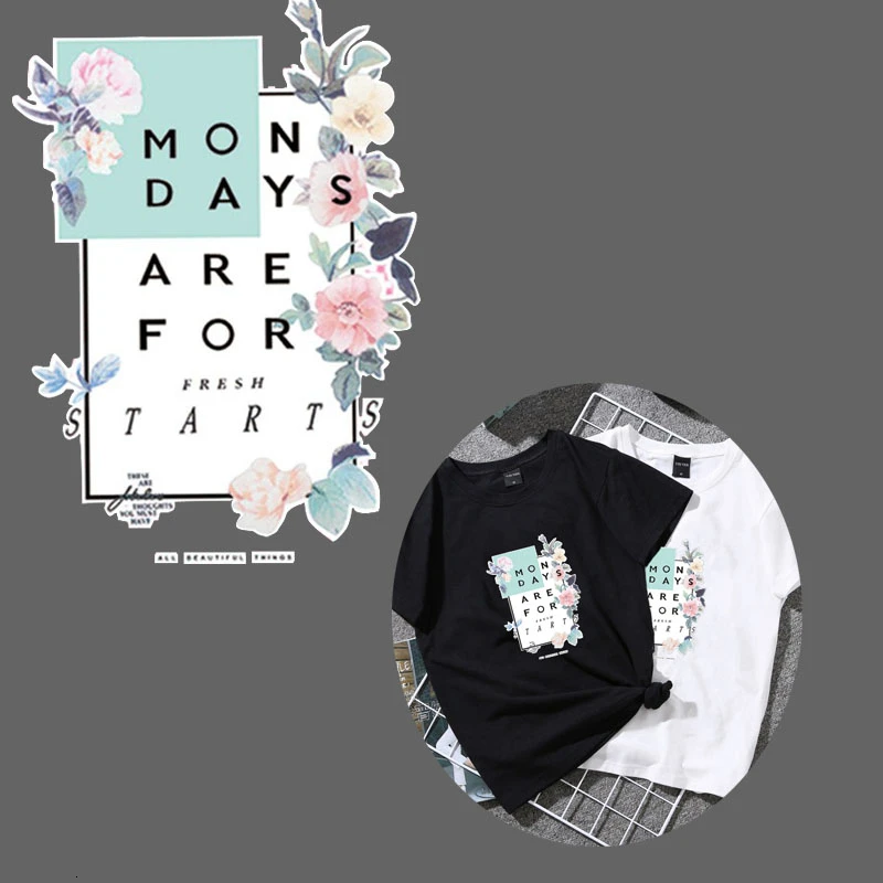 Новый дизайн нашивки с надписью печать на футболке термотрансферный аксессуар