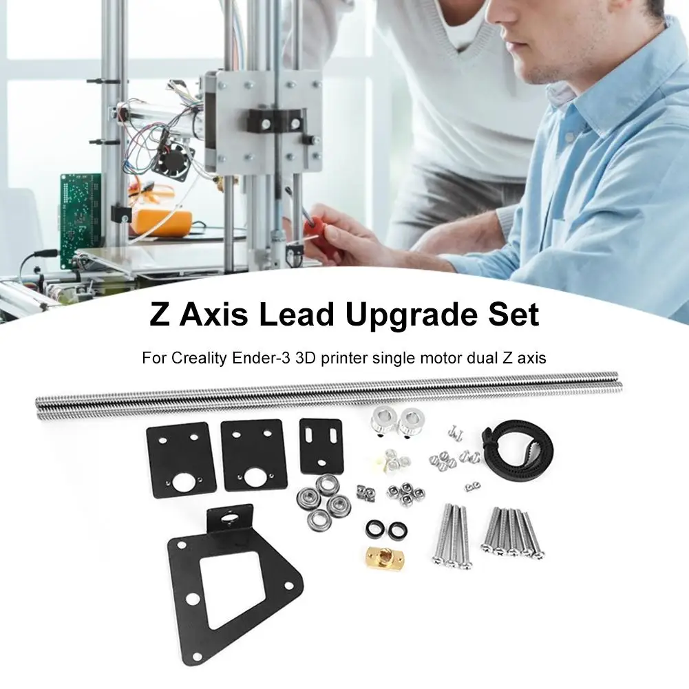 

3D Printer Upgrade Parts Set Z Axis Set Dual Z Tension With Pulley Lead Screw Kit For Creality Ender-3 3D Printer Accessories