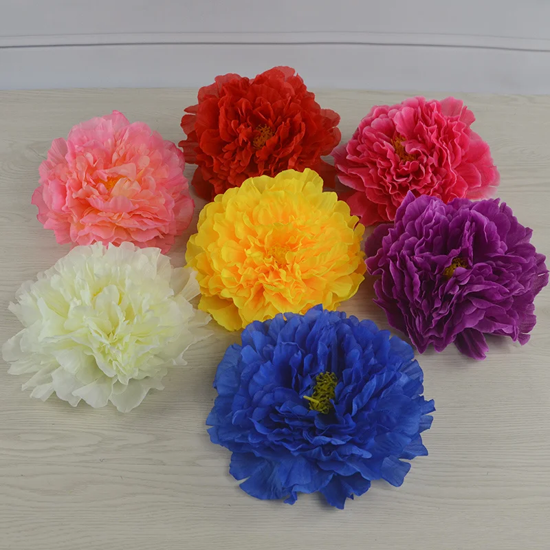 

20cm simulation peony flower silk blooming dining table wedding birthday party decoration Christmas DIY wreath craft accessories