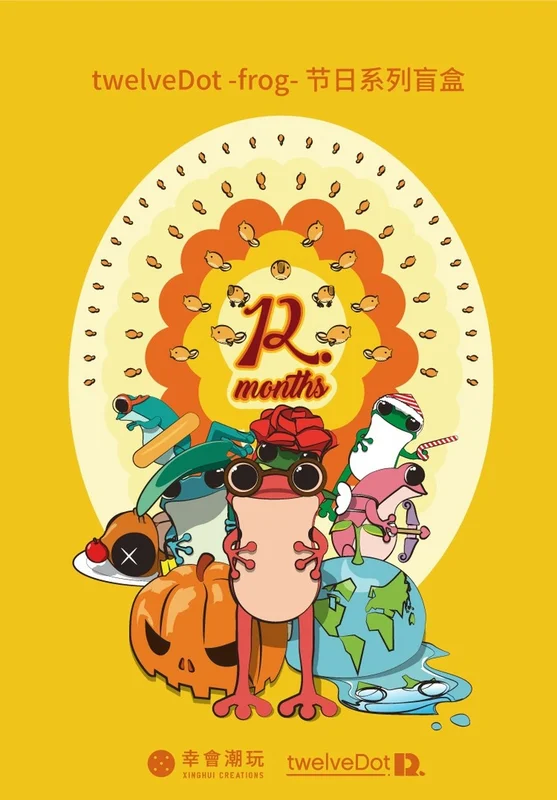 Xinghui creaciones acci&oacute;n arte figurativo juguetes estatuilla TwelveDot Apo ranas sorpresa caja ciego Caja de Regalos coleccionables Decoraci&oacute;n-4
