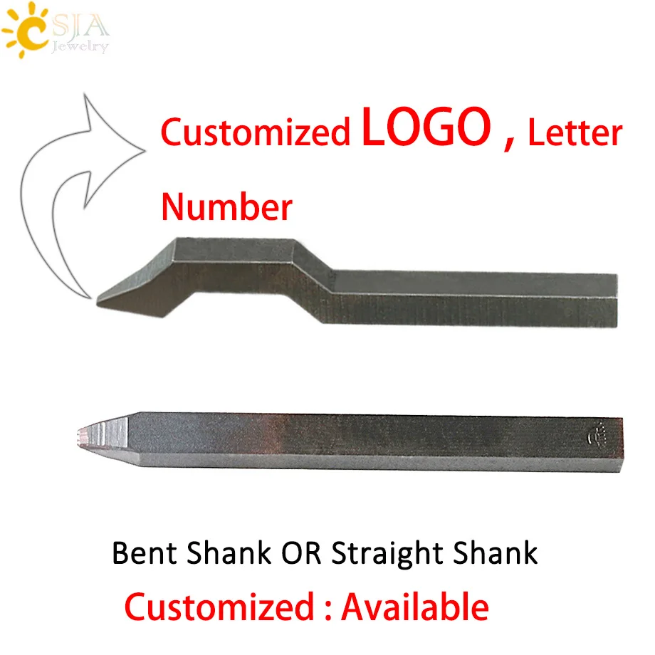 Custom Custom-made Logo Letter Number Customized Stamp for Silver Color Gold Color Customization Punches for Metal Jewelry Tools