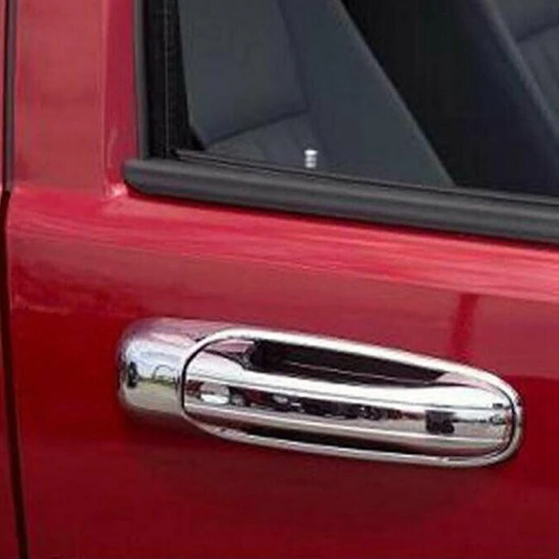 Хромированная 4 дверная ручка с крышкой замочной скважины для Jeep Grand Cherokee 2005-2010 |