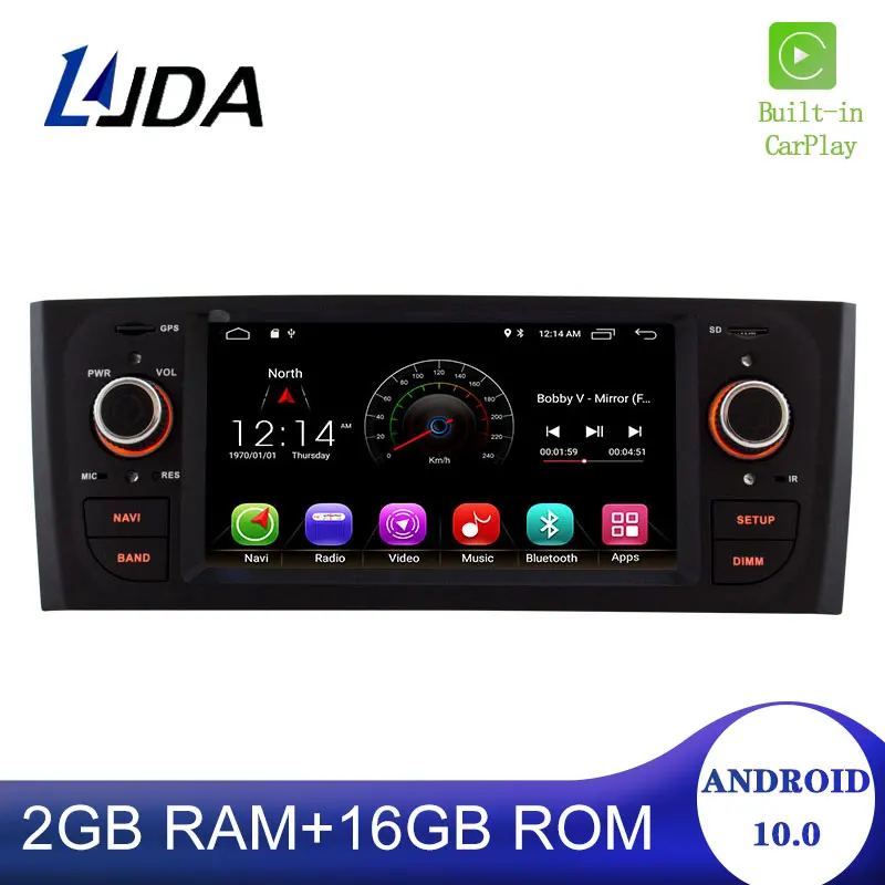 DSP Carplay Android 10 0 автомобильный DVD плеер для Fiat Grande Punto Linea 2007 2012 мультимедийный Стерео