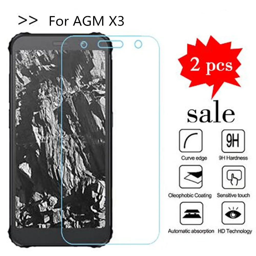 Закаленное стекло для AGM X3 турбо защита экрана премиум класса Защитная пленка