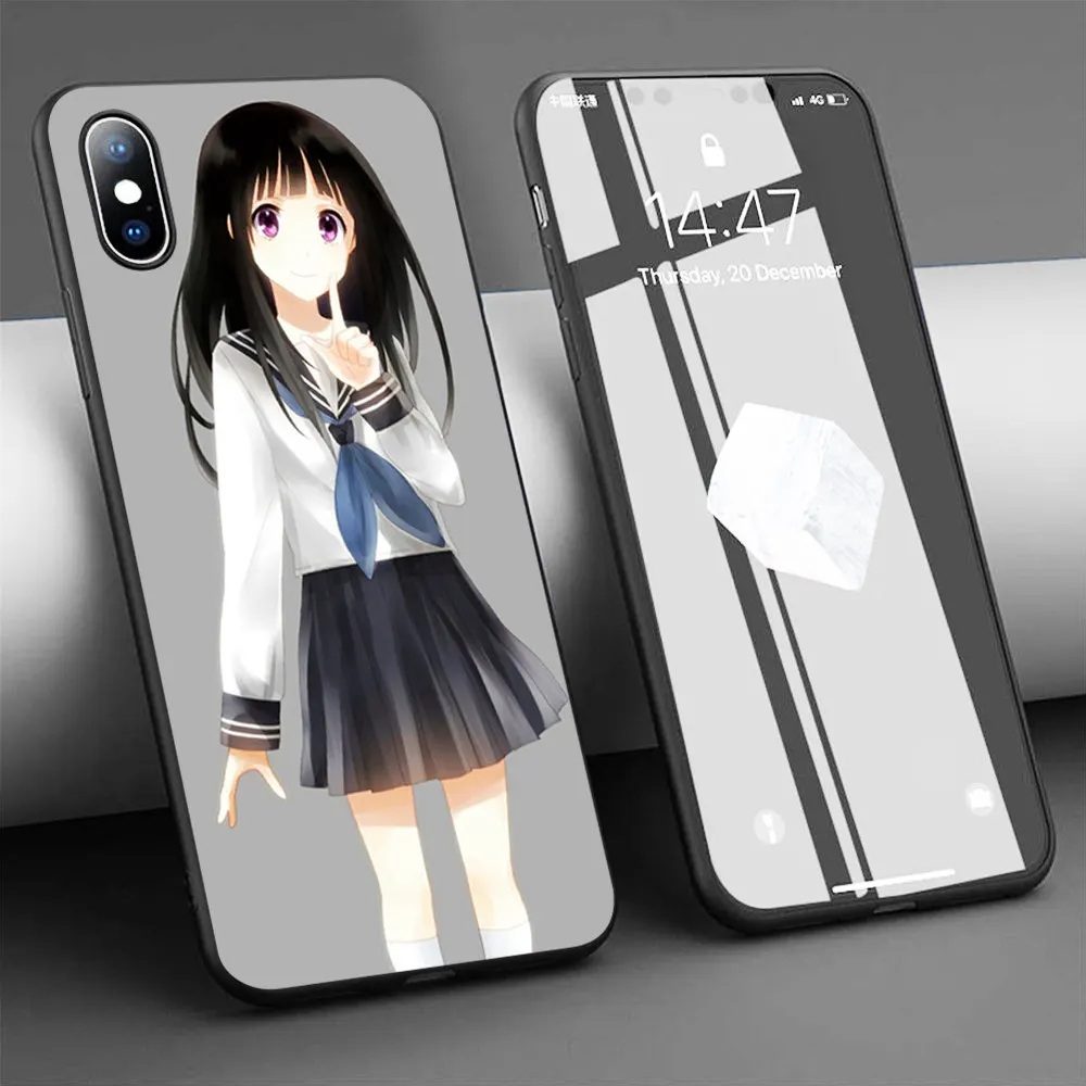 Мягкий силиконовый чехол Coque Anime Hyouka для iPhone 11 Pro Max X 5S 6 6S XR XS 7 8 Plus телефона|Бамперы|