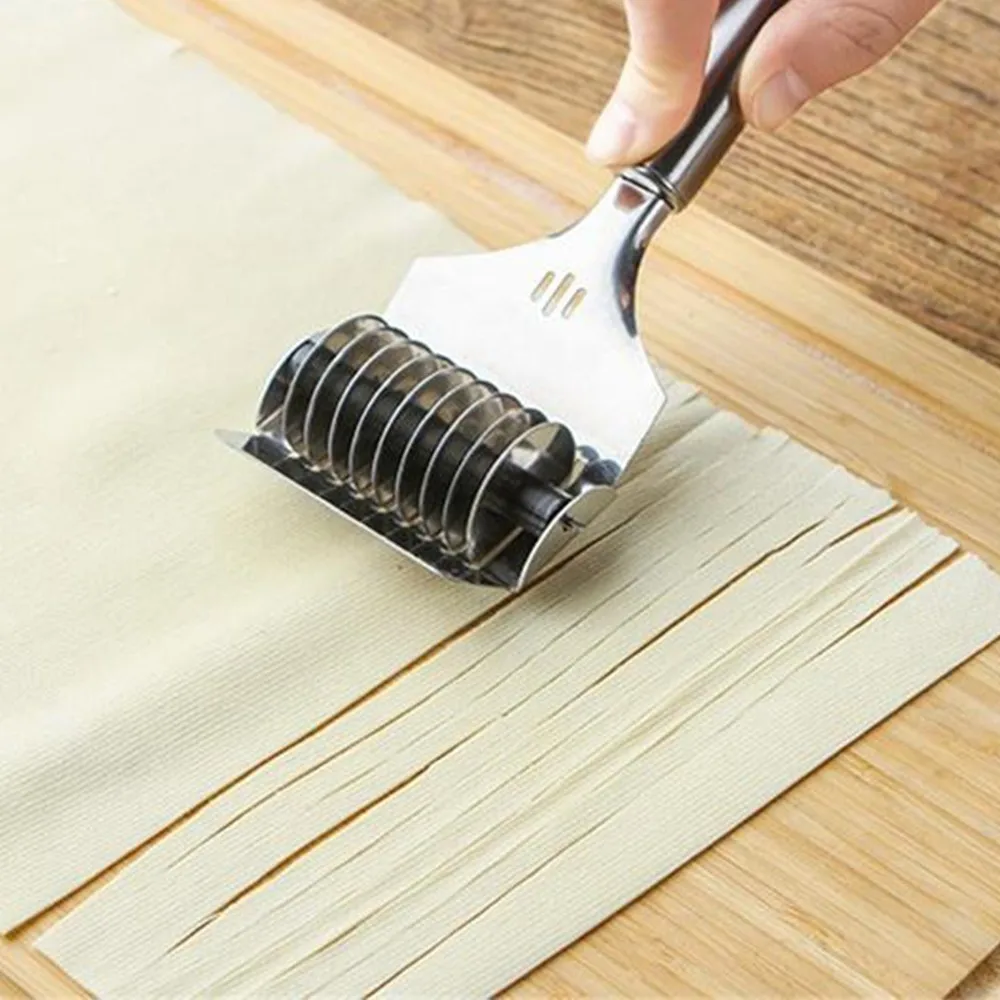 

1x Noodle Cutter Stainless Steel Manual Spaghett Cutter DIY Dough Maker Tools Noodle Cutter Noodle Roller