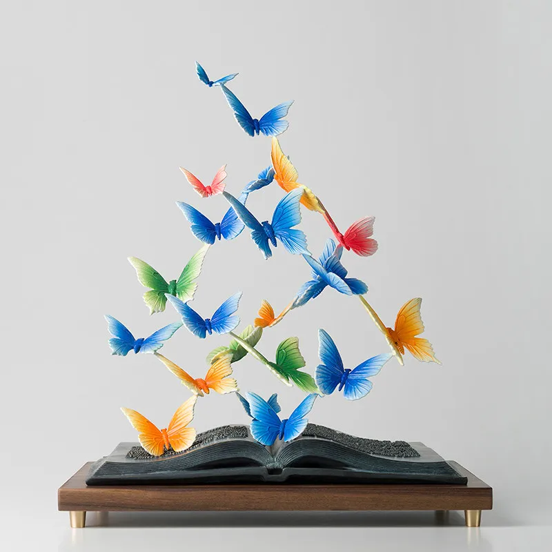 

All Copper Ornaments "Calligraphy Butterfly Dance" Home Accessories Copper Crafts