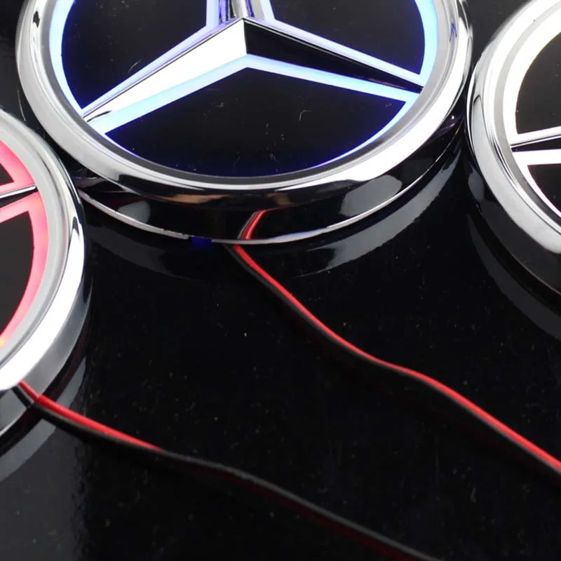 

5D Car Logo Badge LED Light for Mercedes-Benz S350 S300L Rear Car Logo Cold Light Car Logo Design Modification