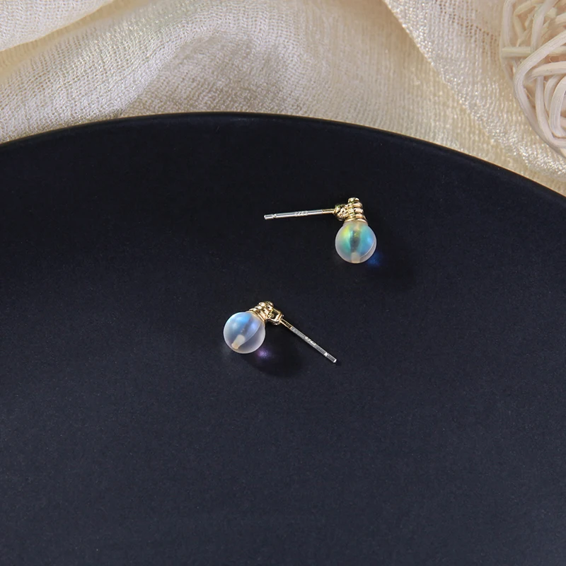 Модные Простые Дизайнерские акриловые серьги-гвоздики для женщин Новое