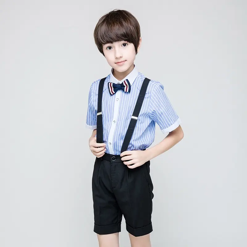 2021 комплект одежды для мальчиков жилетка + футболка шорты школы официальная
