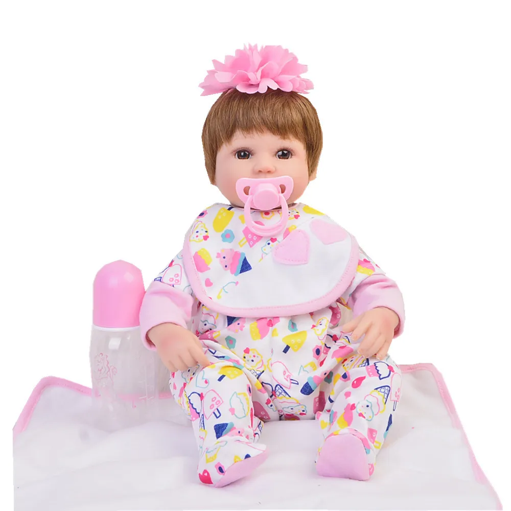 NPKCOLLECTION Bebes Reborn babies Мягкие силиконовые 18 дюймов 42 см магнитные милые реалистичные