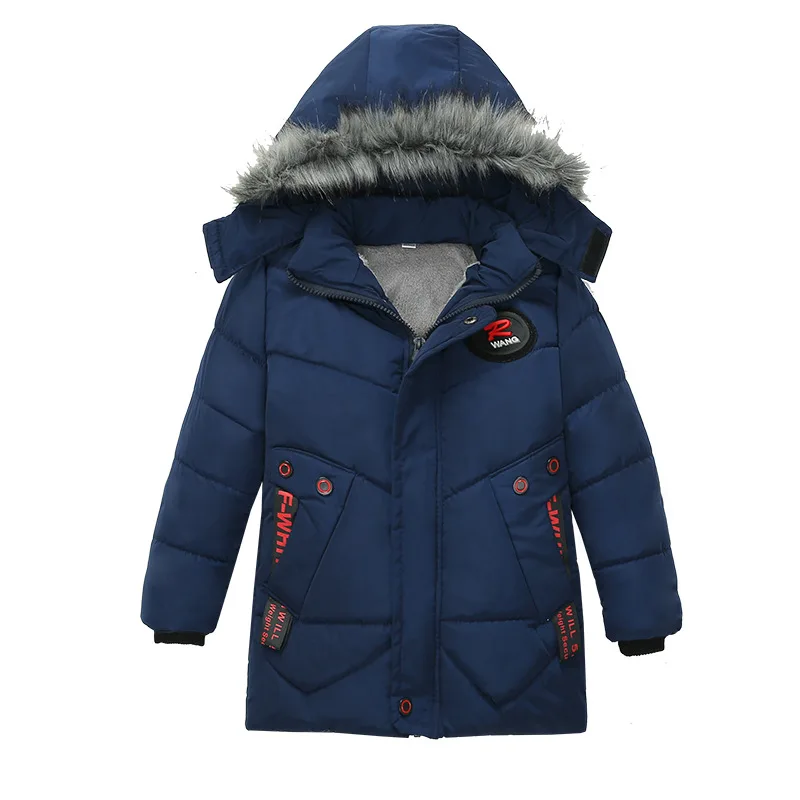 

Winter Warm Thickening Fleece Child Coat Children Outerwear Cotton Filler Baby Boys Jackets Windproof Outfits For 90-120cm