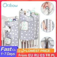 orzbow newborn crib hanging storage wet diaper bag baby bed storage organizer bag for baby essentials cradle bags bedding set