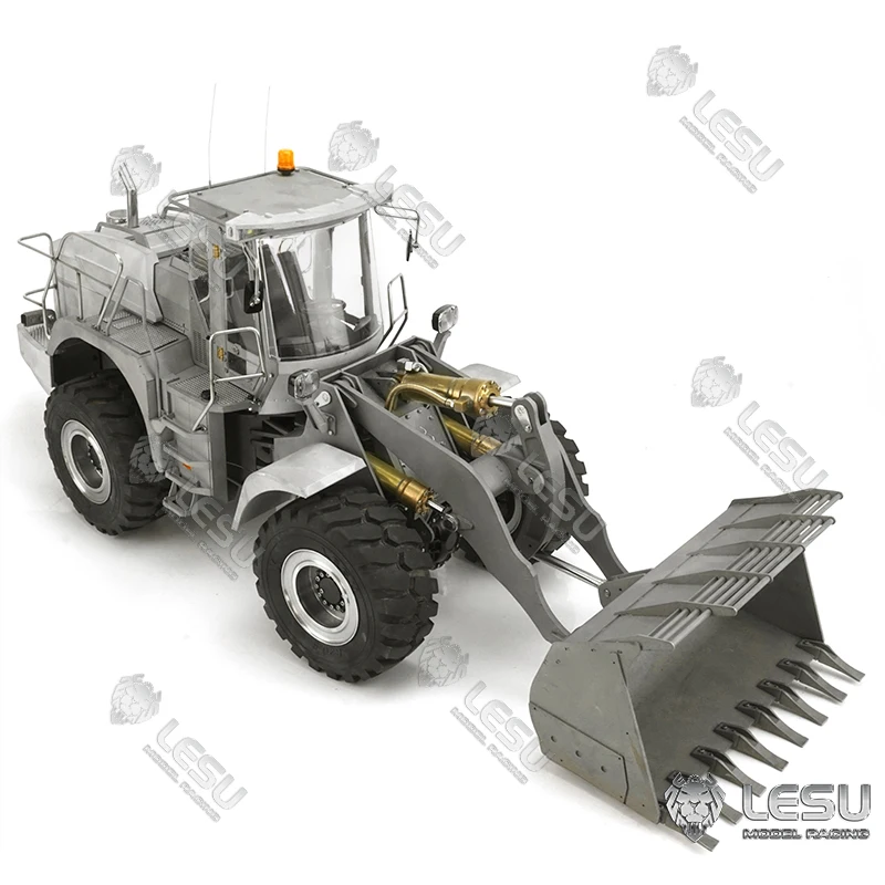 Металлический LESU 1/15 RC гидравлический погрузчик либхер L574 насос ESC двигатель