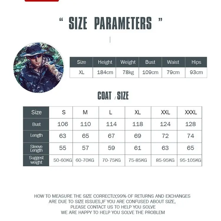 

Camouflage Tactical Jacket Men ReFire Gear Winter Waterproof Warm Thick Fleece Liner Windbreaker Hooded Army Field Military Coat