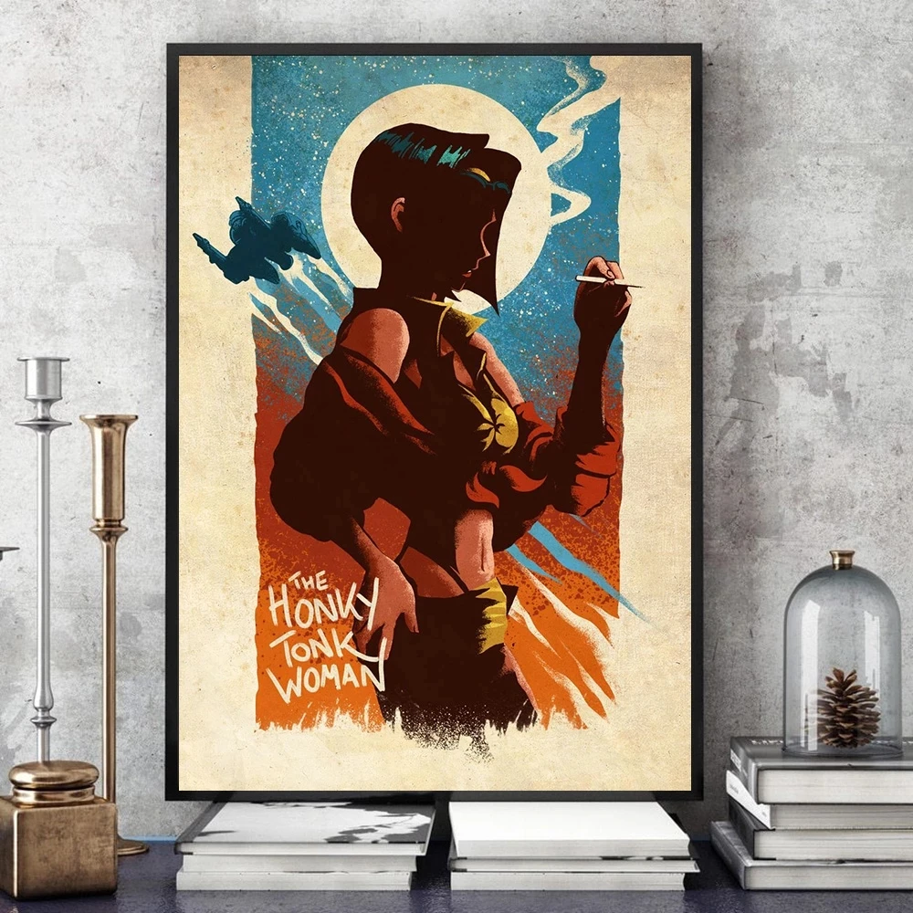 

Cowboy Bebop Anime Poster Vintage Painting Home Decor Canvas Prints Pictures Wall Art Modern Living Room Bar Bedroom Modular