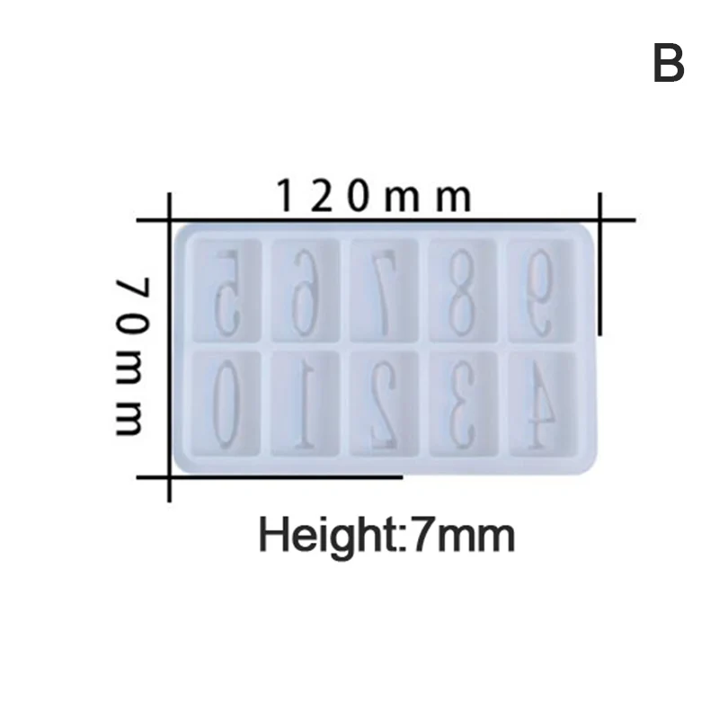 

Silicon House Number Mould DIY House Door Number Home Decoration Craft