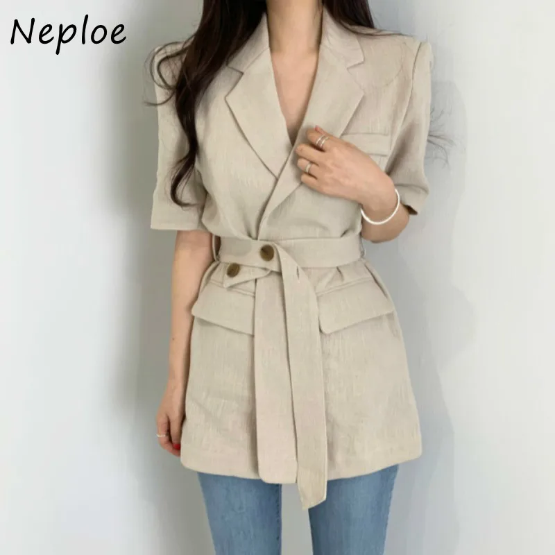 Женская винтажная куртка с коротким рукавом тонкая приталенная уличная одежда в