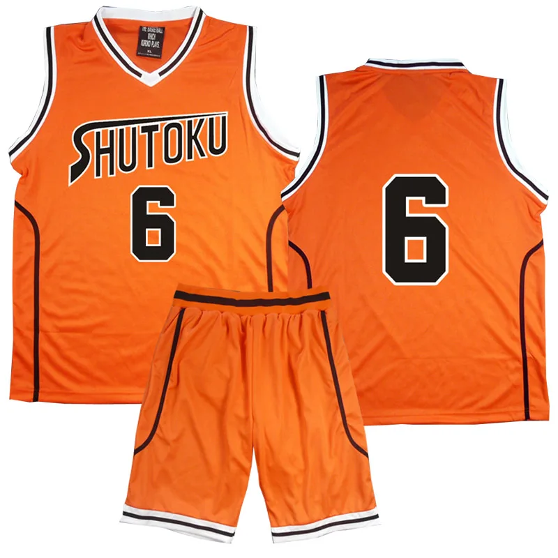 Аниме Kuroko no Basuke корзина Косплей Shutoku школьная форма Midorima Shintaro Мужская трикотажная