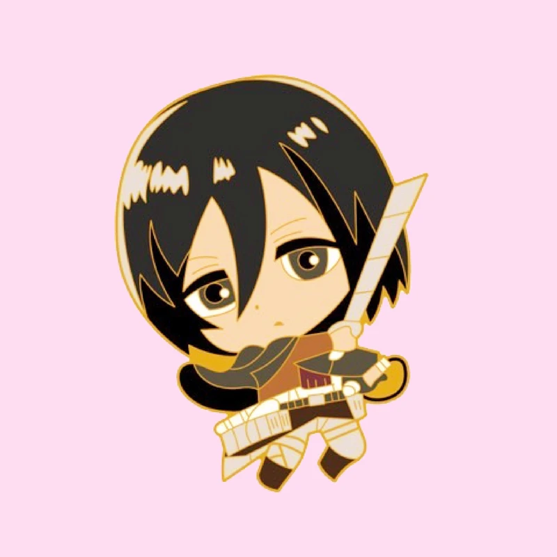 Брошь MIKASA Ackerman с эмалью металлическая брошь на лацкан броши куртки джинсы |