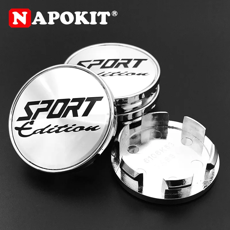 4pcs/lot 53mm O.D 48mm I.D SPORT Edition Car Wheel Center Caps Rim Hub Cap Dust-proof Cover