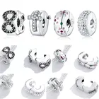 Браслет-прокладка из серебра 925 пробы, с розовыми цветами