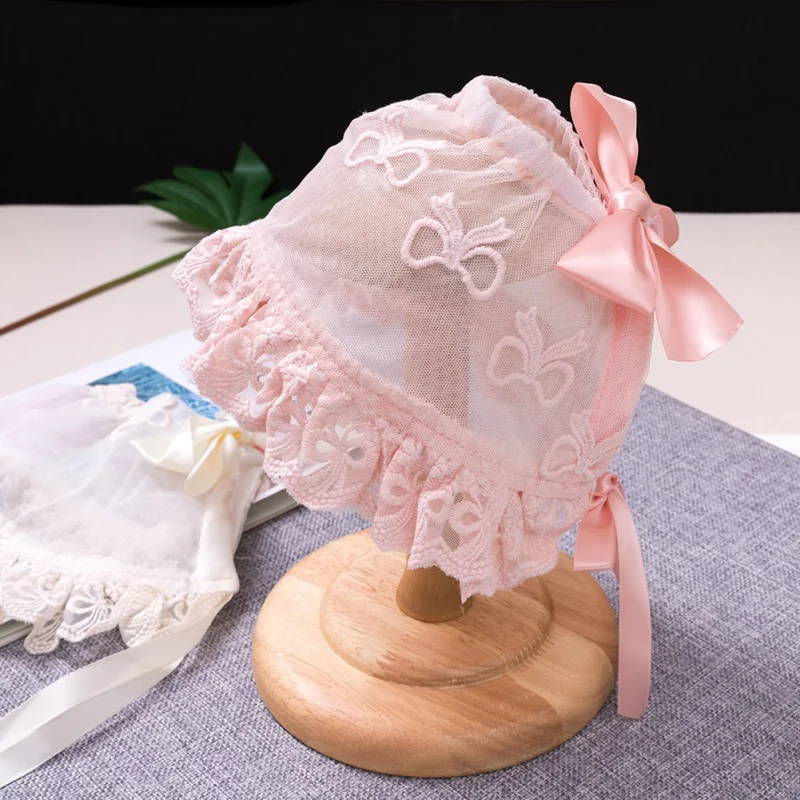 Baby Bow-Knot Embroidered Hats Casual Kids Toddler Mesh Caps Children's Newborns Infants | Детская одежда и обувь