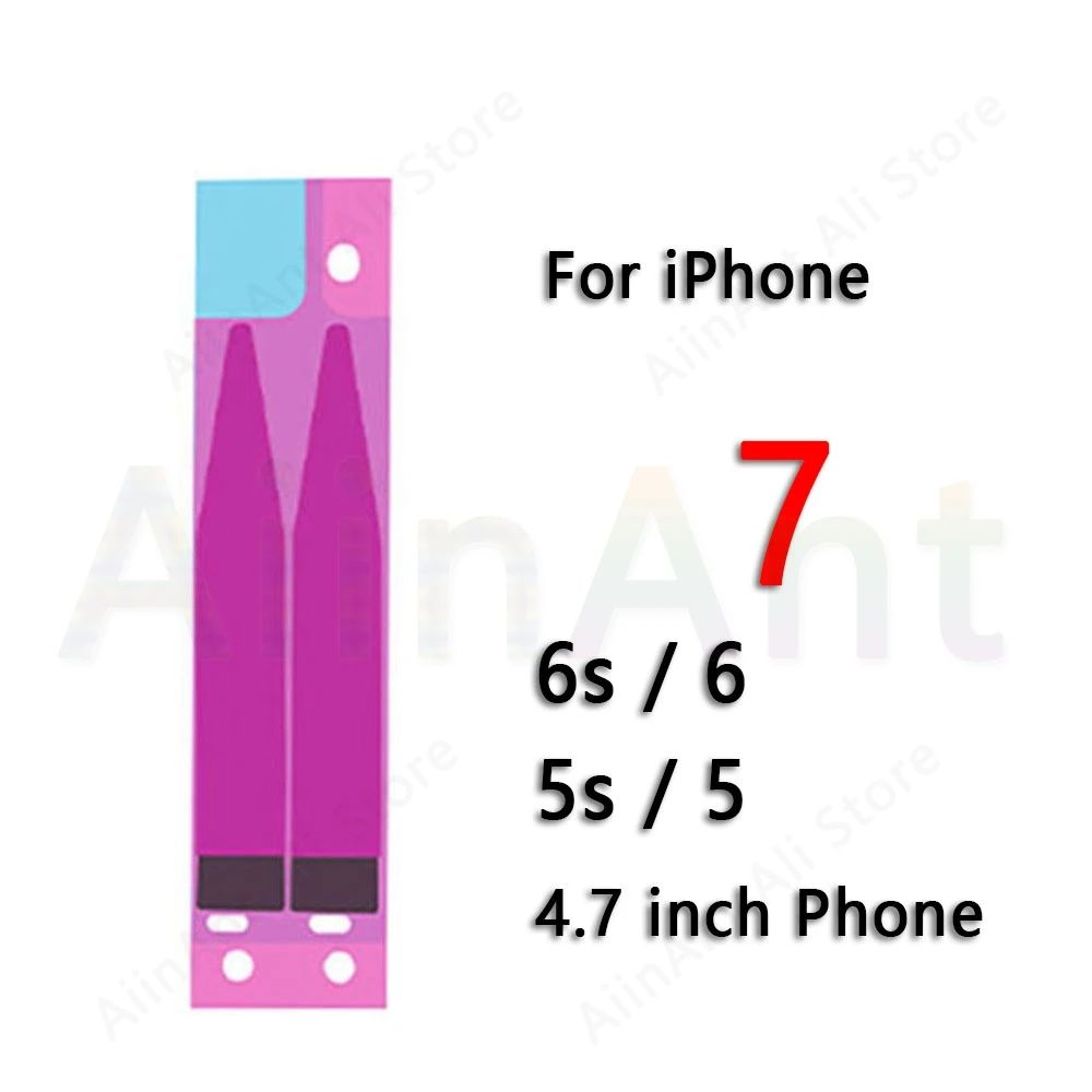 10 шт. стикер на клейкой основе для iPhone X Xs Max XR 5S 5c 6 6s 7 8 плюс лента для аккумуляторов клейкие полоски Замена - Color: 4.7 inch