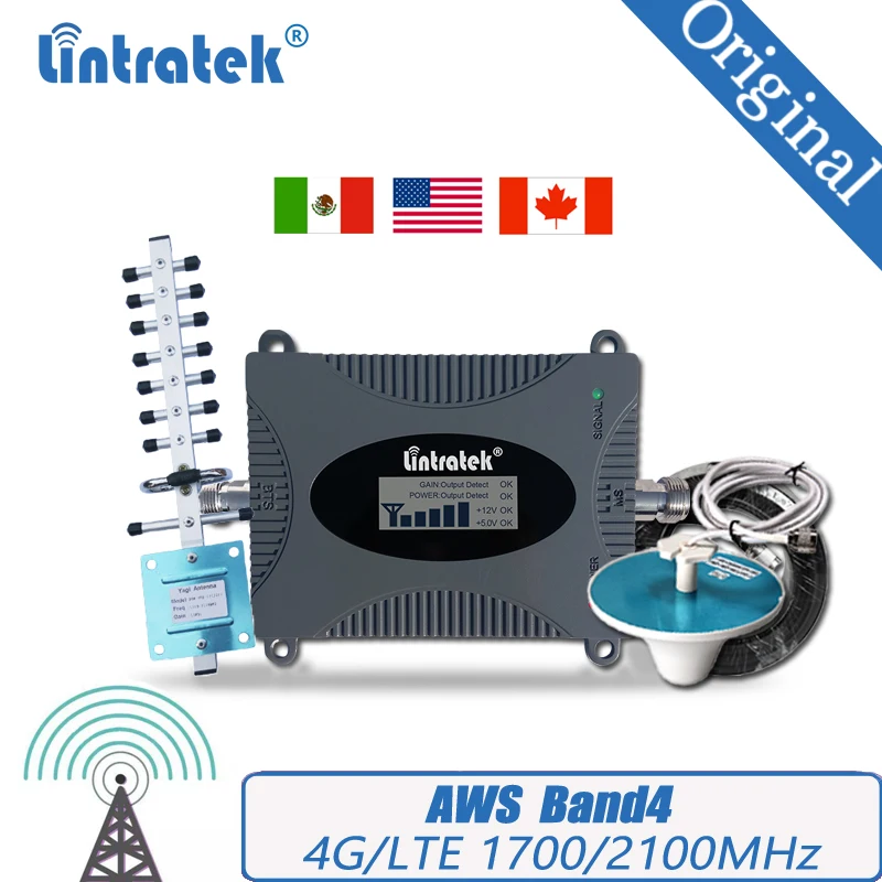 Мобильный телефон 4G LTE 1700/2100 усилитель сотовой связи AWS МГц сигнала Band4 для Южной