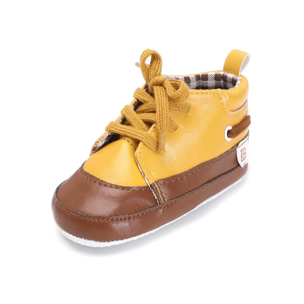 Классические спортивные кроссовки из ПУ кожи обувь для новорожденных начинающих